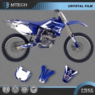 DSMTECH Team Graphics Background Decal Sticker Kits Custom For YAMAHA YZ250F YZ450F 2003 2004 2005 Y