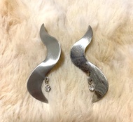 Vintage 異形曲線 耳釘