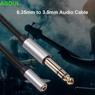 ABDUL AUX Cable AUX Converter Headphone Jack 6.5/3.5mm Converter to 3.5mm Female Microphone Micropho