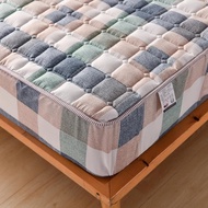 codThickened Quilted Mattress Cover Breathable Soft Bed Cover Bed Linen Elastic Fitted Sheet for Tw