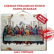 CHRISTMAS DECORATIONS CHRISTIAN DECORATIONS WOODEN PAINTINGS OF THE HOLY COMMUNION OF SPIRITUAL CHUR