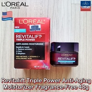 L’Oreal® Paris Revitalift Triple Power Anti-Aging Moisturizer Fragrance-Free 48g or 72g ลอรีอัล ปารี