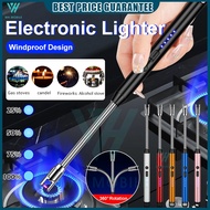 Electric Arc Lighter Windproof Lighter USB Rechargeable 360° Stove Ignition Gun Candle Lighter Spark