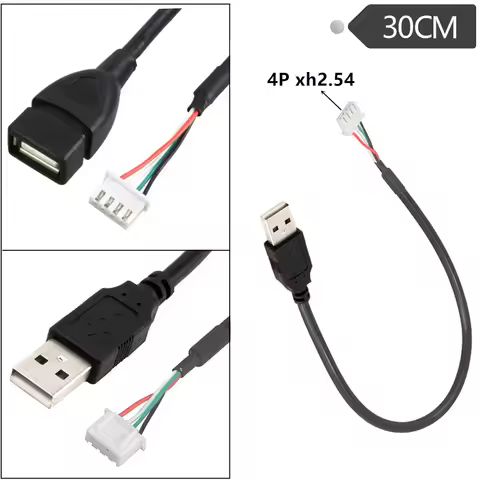 USB to 4P xh2.54 cable, 4P MX1.25 Female to USB 2.0 Female/ Male Cable USB to Dupont 4 pin Data Cabl