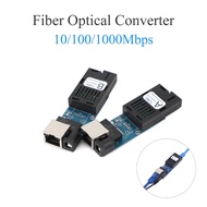 1-5Pair Mini Gigabit Fiber Optical Media Converter 10/100/1000Mbps Single Mode 3Km UPC/APC SC-Port