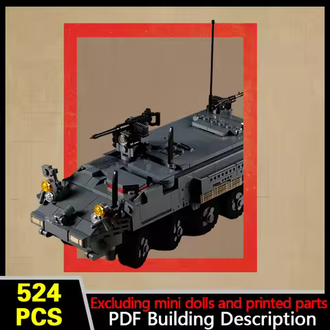 M1126 Infantry Carrier Vehicle Model MOC Building Bricks War Equipment Modular Technology Gifts Holi