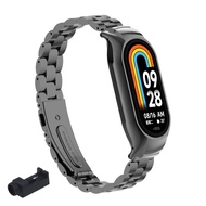 Dây đeo kim loại cho Xiaomi Mi Band 8 kim loại dây đeo bằng thép không gỉ vỏ kim loại cho mi band 8 