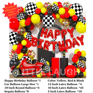 F1 Racing Car Birthday Balloon Set Kids Birthday Party Decoration Balloon Set