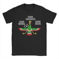 Tersedia: Baju-T Lelaki Farvahar Iran Zoroastrian Persian Farvohar Iranian Zoroaster Kapas Leher Bul