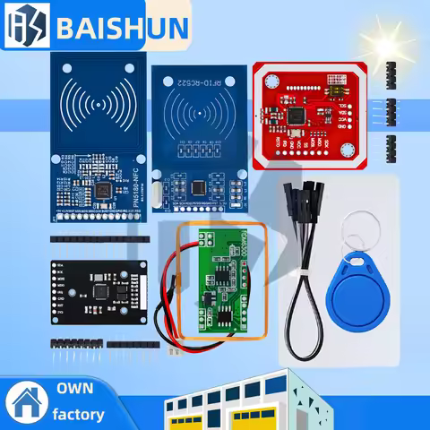 NFC RFID module RC522 MFRC-522 PN532 RDM6300 Kits S50 13.56 Mhz 125Khz 6cm With Tags SPI Write & Rea