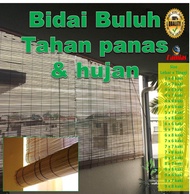 BAMBOO BLINDS EASY CLEAN 8 x 7 kaki = 8 (W) x 7 (H) - 243.8cm x 213.3cm