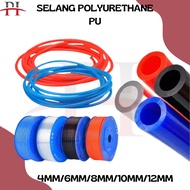 Polyurethane PU hose 16mm OD X 12mm ID/meter
