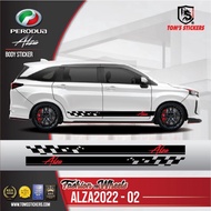 👍 PERODUA ALZA 2022 CAR BODY STICKER SET ALZA2022 - 02