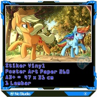 Poster Sticker My Little Pony A3 1 Sheet Animation Movie Kids Tv Event Sticker Vinyl ArtPaper Wall K