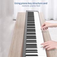 88 Keys Keyboard Piano Portable Digital Piano With LCD Display Built-In Speakers Rechargeable Battery BT Connectivity