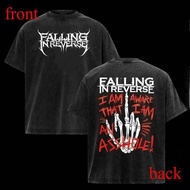 Vintage Retro Falling In Reverse band rock graphic T-Shirt 2 sided , Falling in Reverse Shirt , Rock
