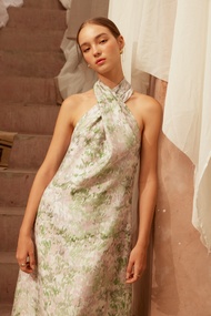 (Mid year sale starts 25 June 10 am) lookbookthesignature audrey dress forest ชุดเดรสไปงาน