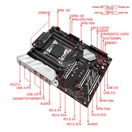 [QOSK] เครื่อง X99 Moederbord Combo Lga 2011-3 E5 2696ชุด V4 Xeon เครื่องประมวลผลซีพียู64G = 4X16G D