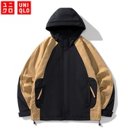 UNIQLO Men's Women's Jacket Casual Loose Hooded Jacket