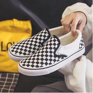 Original Vans Shoes kasut vans lazy shoes Classic Canvas Shoes Men's and Women's Shoes Couple Shoes 