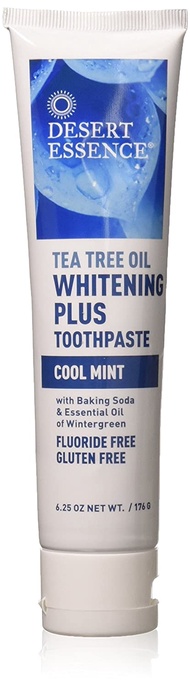 KEM ĐÁNH RĂNG Desert Essence Natural Tea Tree Oil Whitening Plus Toothpaste Cool Mint - TRẮNG RĂNG &