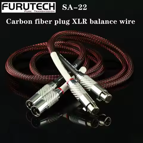 Furutech SA-22 μ-OFC XLR Balanced Audio Cable Carbon fiber plug HiFi Audiophile Interconnect For Amp