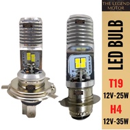 LED BULB MENTOL LAMPU DEPAN MOTORCYCLE 12V HS1 H4 T19 EX5 DREAM WAVE Y125ZR Y110 LC135 DASH LAGENDA 