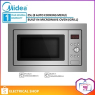 Midea Built In Microwave Oven With Grill Power (25L/1000W) MBM-1925B