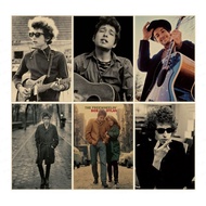 Bob dylan Bob dylan Kraft Paper Poster Stickers Decorative Paintings Folk Poets Bar Wall Paintings