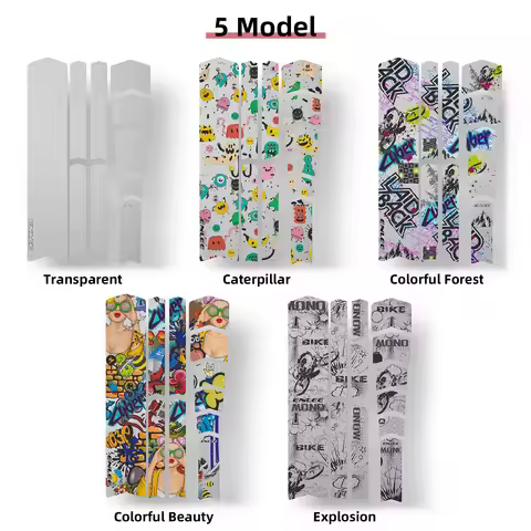 Bike Frame Protector High-Quality 3D PVC Lightweight DIY Decoration Suitable for All Bikes Mountain 