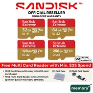 SanDisk Extreme microSD card UHS-I Card |  32GB 64GB 128GB 256GB 512GB