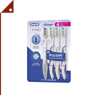 Oral-B : OLBAMZ006* แปรงสีฟันไฟฟ้า Pulsar Vibrating Bristles Toothbrush, Medium, 4pk.