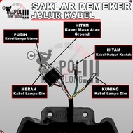 HEADLAMP DAYMAKER LAMP KLX CRF WR WR155 DEMEKER DAY MAKER REFLECTOR SUPERMOTO SUPER MOTO TRAIL MOTOR