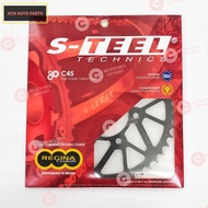 S-TEEL SPROCKET GEAR (REAR 46T- 520) - ER6-N/F/ VULCAN S/ EN 650/ KLE 650/ VULCAN 650/ Z650/ NINJA 6