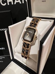 全新S Chanel Premiere Watch 黑金方糖手錶