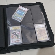 Binder album sllab psa bgs cgc egs ugs pokemon collection card 2x3 with zipper pokemon one piece tcg