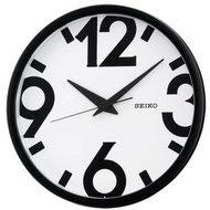 Seiko Clock QXA476A Quiet Sweep Modern Analog White Big Number Wall Clock QXA476