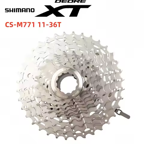 Shimano DEORE XT Series CS-M771-10 Cassette Sprocket 10 Speed 11-36T Frewheel For MTB Mountain Bike 