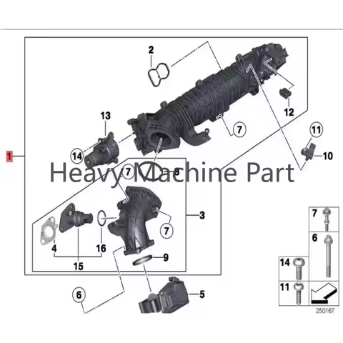 11617811909 Intake Manifold Replacement Compatible with BMW F30 F31 F33 F32 F10 F11 F12 F13 F01 F02 