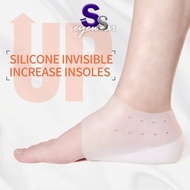 Invisible Insole Increased Height Lift Heel Pad Sock Liners Increase Pain Silicone Dress In Socks Relieve For Women Men