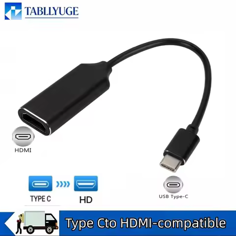 4K 30Hz Type C to HDMI-Compatible Adapter Converter USB C to HDMI ForMacBook Pro Air iPad Pro Samsun
