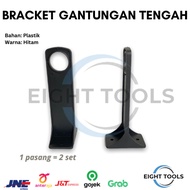 GANTUNGAN Middle Hanger Bracket / Wardrobe Clothes Hanger / 3/4" Hanger / Plastic Bracket / Black Br