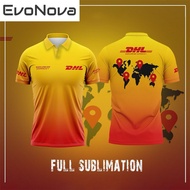 DHL Express Short Sleeve T-Shirt for Delivery Workers Breathable Moisture Wicking Delivery Staff Qui