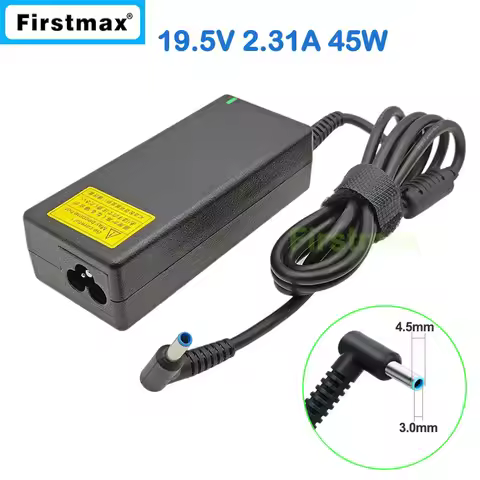 AC Power Adapter 19.5V 2.31A 45W Laptop Charger for HP 240 245 246 250 255 256 G7 G8 340 340S 348 47