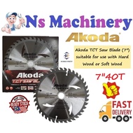 Akoda TCT Saw Blade (7") suitable for use with Hard Wood or Soft Wood