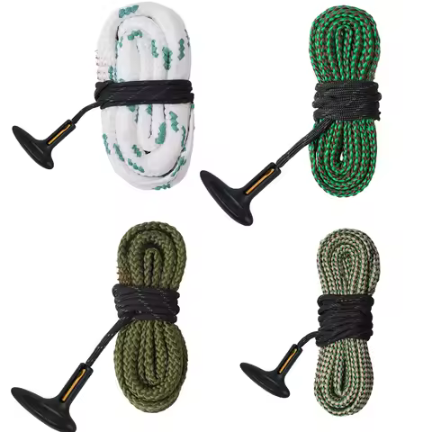 Gun Bore Rope Brush Cleaner Rifle Barrel Caliber Snakes Rope For 12GA 9mm 7.62mm 5.56mm .223 .22 .38