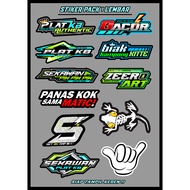 STICKER PACK 1 SHEET ZEERO ART PRODUCTION