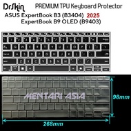 Keyboard Protector ASUS ExpertBook B9 B9403 (2024) B3 B3404 (2025) - DrSkin PREMIUM TPU Clear