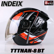 หมวกกันน็อค INDEX TITAN-8 BT รุ่นใหม่ล่าสุด มีหลุมติดตั้งลำโพง Bluetooth นวมถอดซักได้ มีไซส์ให้เลือก