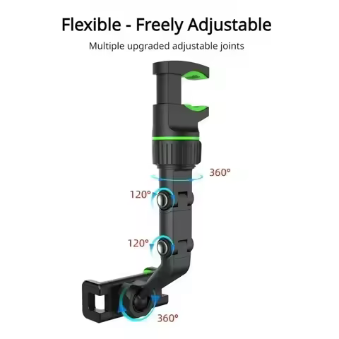Xstar Phone Holder for Car Rearview Mirror Multifunctional Car Cell Phone Mount Auto Cellphone Clip 